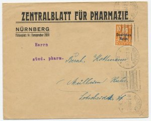 Firm cover Deutsches Reich / Germany 1920 Pharmacy magazine