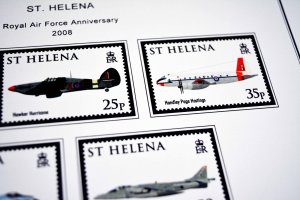 COLOR PRINTED SAINT HELENA 1856-2010 STAMP ALBUM PAGES (140 illustrated pages)