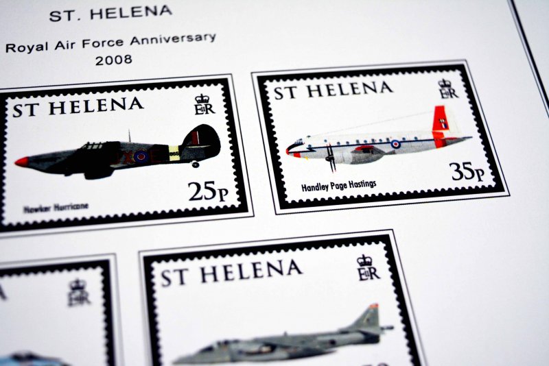 COLOR PRINTED SAINT HELENA 1856-2010 STAMP ALBUM PAGES (140 illustrated pages)