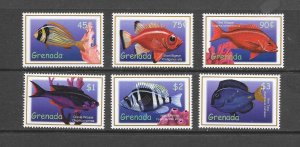 FISH - GRENADA #2958-63   MNH