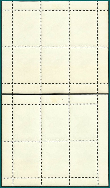 New Zealand 1966 Health, Birds, 2 MS MLH #B71a-B72a,SGMS841