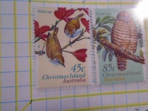 Christmas Island  #  399-400 MNH   Birds