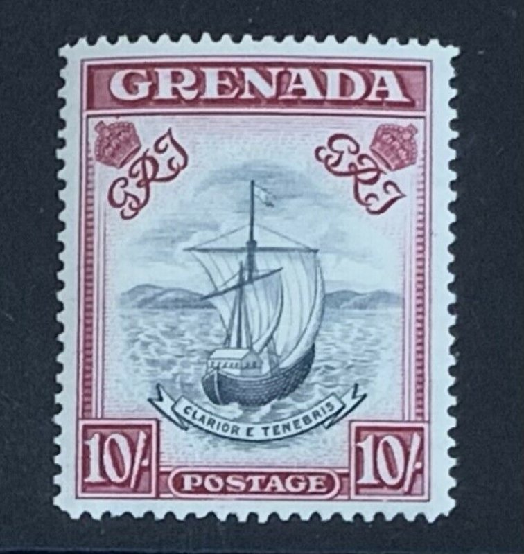 GRENADA 1943 10/- p14. SG163e UNMOUNTED MINT