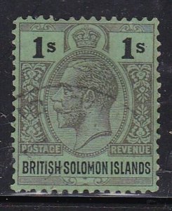 Album Treasures Solomon Islands Scott # 52 1sh George V VF Used CDS