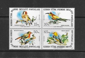 BIRDS - TURKEY (CYPRUS) #137a   MNH