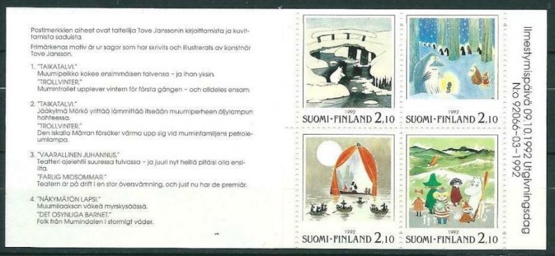 Finland 1992 #901a MNH. Moomin, expo, booklet