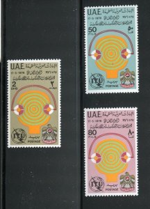 UNITED ARAB EMIRATES SCOTT #65/67 ITU MINT NEVER HINGED