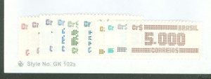 Brazil #1985-1995 Mint (NH) Single (Complete Set)