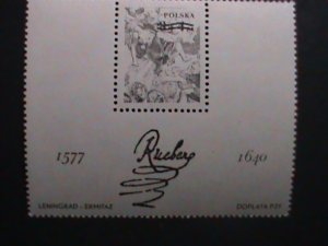 POLAND 1977 SC#B134 STONING OF ST. STEPHEN-BY RUBENSL MNH S/S VERY FINE