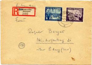 Germany Soldier's Free Mail 1943 Flensburg 3 Feldpost Postcard to Bissingen. ...