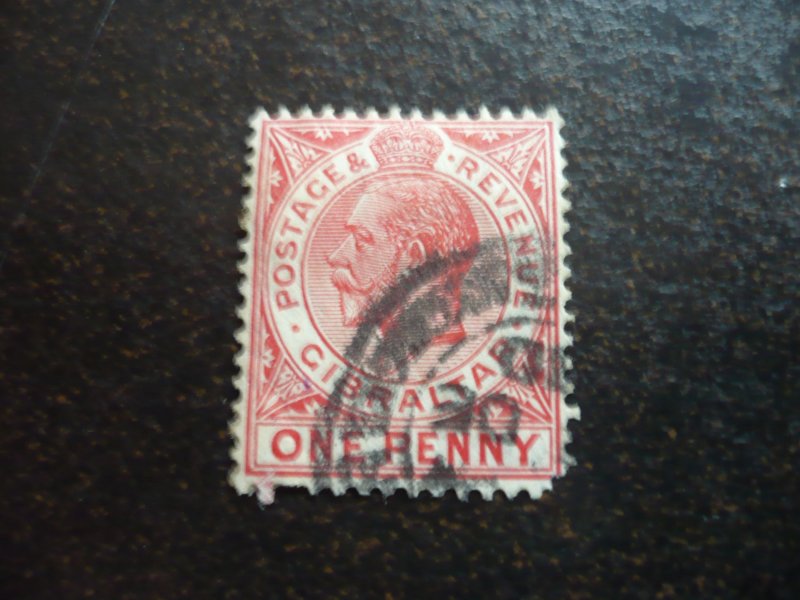 Stamps - Gibraltar - Scott# 67 - Used Part Set of 1 Stamp