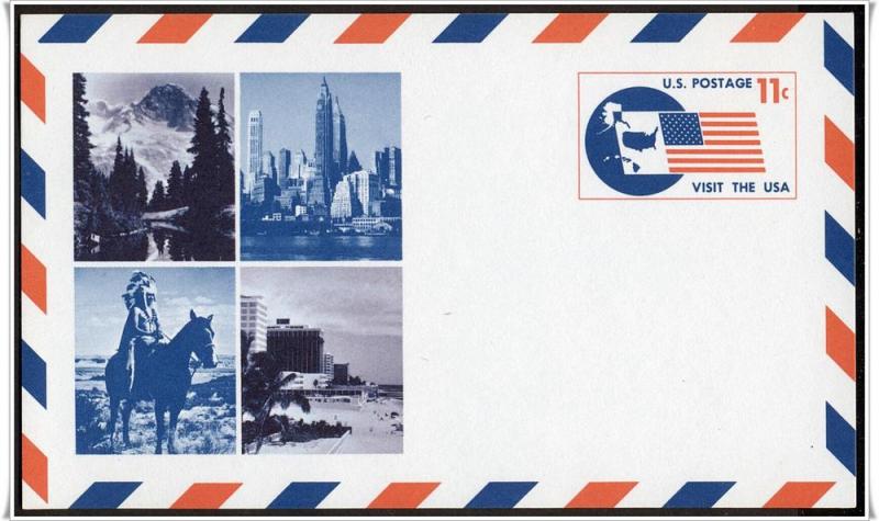 SC#UXC5 11¢ Travel Service Emblem Postal Card