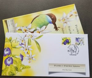 Singapore Definitive Flora Fauna 2009 Flower Orchid Bee Eater Bird (FDC) *c scan