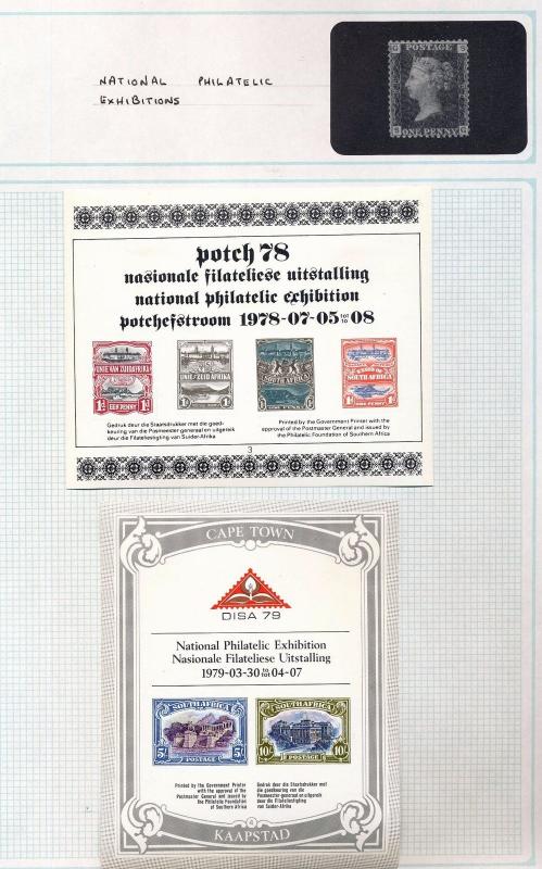 South Africa Philatelic Exhibition Sheets MH x 10 (Ka159