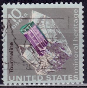 United States, 1974, Mineral - Tourmaline, 10c, sc#1539, used