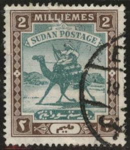 SUDAN Scott 18 used 1902 Camel Postage stamp