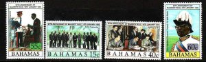 Bahamas-Sc#740-3-Unused NH set-Majority Rule-1992-