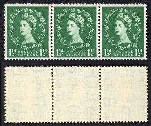 Spec S25n 1 1/2d Wmk Tudor S/ways Stamp Dot over Rose U/M (Gum Crease) Cat 32.50