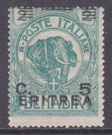 Eritrea sc#59 1922 5c surcharge Animals MLH