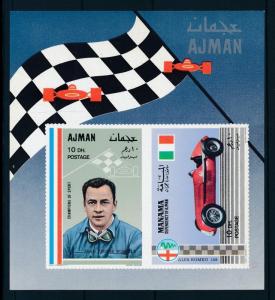 [93844] Ajman 1969 Motorsport Alfa Romeo 158 Imperf. Sheet MNH