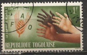 Togo; 1963: Sc. # 445; Used CTO Single Stamp