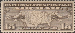 # C8 MINT HINGED MAP AND TWO MAIL PLANES