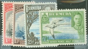 Bermuda #118/119/120A/121D  Multiple