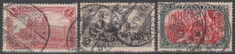 Germany #75, 77-8  F-VF Used CV $40.75 (A4944)