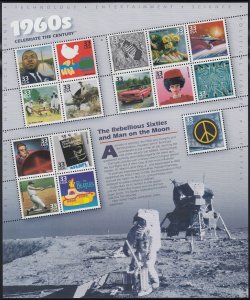 3188 Celebrate The Century 1960s MNH