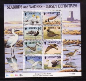 Jersey Sc 871a 1998 Seabirds & Waders sheet mint NH