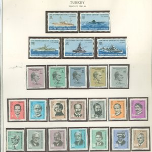 Turkey #1674-1698  Single (Complete Set)