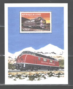 REP.DE GUINEE 1999  TRAINS  M.S. #1551   MNH