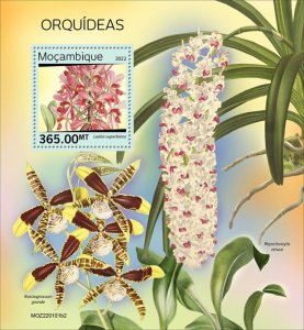 2022/04- MOZAMBIQUE - ORCHIDS II                 1V   MNH **