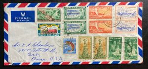 1964 New Zealand Airmail Cover To Erie PA USA Telegraph Centenary Stamp