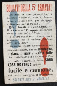 1918 Italy Military Post Office Censored Picture Postcard Cover To Rome