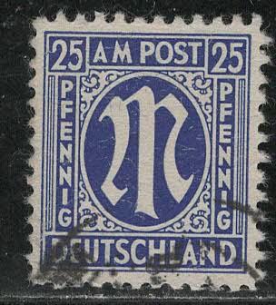 Germany AM Post Scott # 3N13a, used