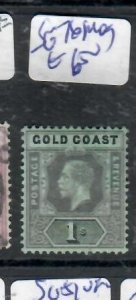 GOLD COAST  KGV  1/-      SG 76   MOG     P0309H