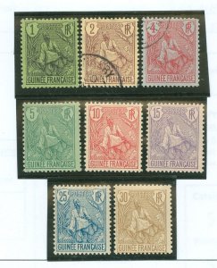 French Guinea #18-23/25-26 Unused Single