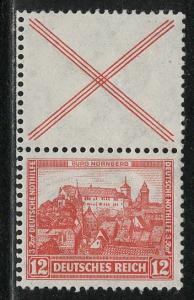 Germany Scott # B46, label X, mint nh, se-tenant, Mi# S100
