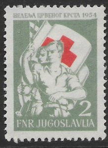 Yugoslavia RA12 MH  Red Cross 1954