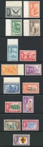 Sarawak SG171/85 KGVI 1950 set of 15 M/M