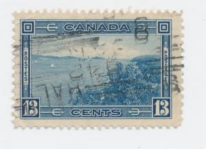 Canada  1938 Scott  242  used - 13c, Halifax harbor