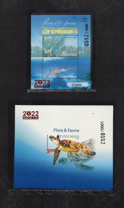 INDONESIA INDONESIE STAMP PACK 2022 WORLD STAMP CHAMPIONSHIP (OVERPRINT)