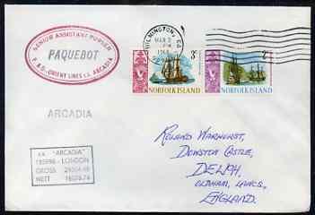 Norfolk Island used in Wilmington (California) 1968 Paque...