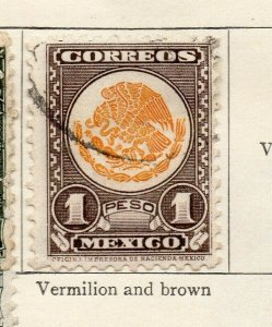 Mexico 1934-35 Early Issue Fine Used 1P. NW-192194