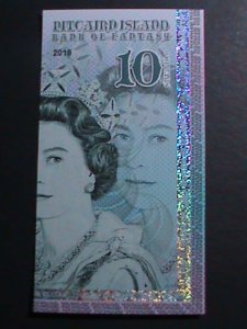 ​PITCAIRN ISLANDS 2019-COLLECTIBLE UNCIRCULATED POLYMAR LOVELY NOTE VERY FINE