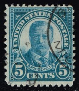 US #637 Theodore Roosevelt; Used (0.25)