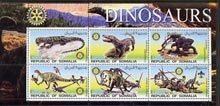 SOMALIA - 2002 - Dinosaurs #3 - Perf 6v Sheet - M N H - Private Issue