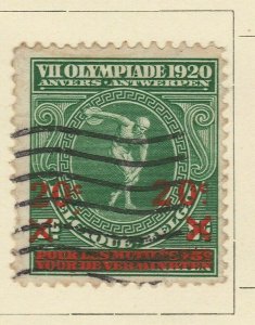 A6P13F7 Belgium 1921 surch 20c on 5+5 used-