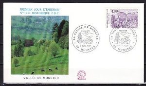 France, Scott cat. 2253. Valley of Munster issue. First day cover.